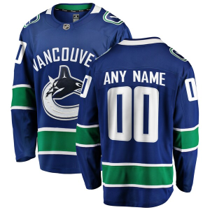 Vancouver Canucks Trikot Fanatics Branded Blau Breakaway Benutzerdefinierte